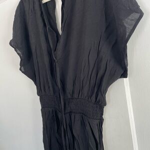 Casual Black Romper / Coverup